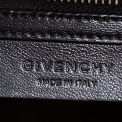 Givenchy Black Python and Patent Leather Small Antigona Top Handle Bag