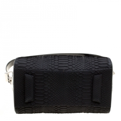 Givenchy Black Python and Patent Leather Small Antigona Top Handle Bag