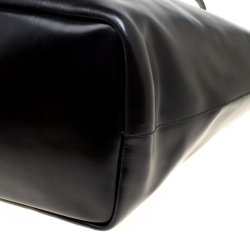 Pre Owned Givenchy Black Glazed Leather Large Antigona Shopping Tote