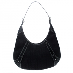مملوكة مسبقًا Givenchy Black Signature Canvas and Leather Hobo