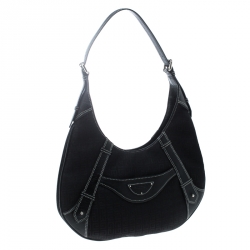 مملوكة مسبقًا Givenchy Black Signature Canvas and Leather Hobo