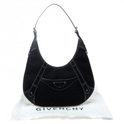 مملوكة مسبقًا Givenchy Black Signature Canvas and Leather Hobo