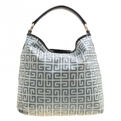 مملوكة مسبقًا حقيبة جيفنشي كانفاس مقوى شهير رمادية