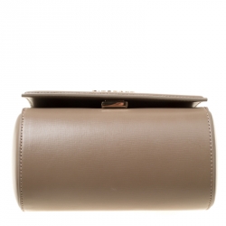 Pre Owned حقيبة كتف جيفنشي صندوق باندورا جلد بيج داكن صغيرة