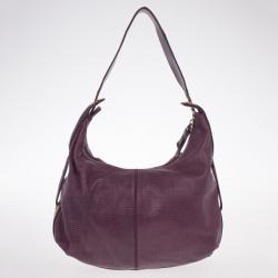 Givenchy Violet Monogram Embossed Leather Hobo