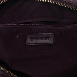 Givenchy Violet Monogram Embossed Leather Hobo