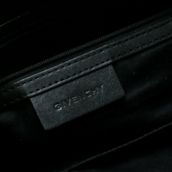 Pre Owned Givenchy Grey/Black Coated Canvas and Leather Shopper Tote