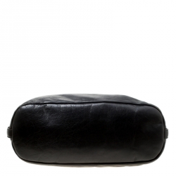 مملوكة مسبقًا حقيبة جيفنشي بيد علوية جلد سوداء