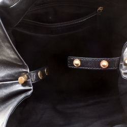 مملوكة مسبقًا حقيبة جيفنشي بيد علوية جلد سوداء