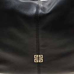 Pre Owned Givenchy Black Leather Hobo