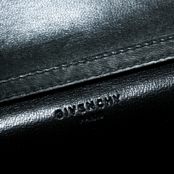 Givenchy Monochrome Python Embossed Leather Clutch 