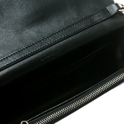 Givenchy Monochrome Python Embossed Leather Clutch 