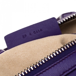 Givenchy Purple Leather Mini Lucrezia Duffel Bag