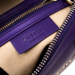 Givenchy Purple Leather Mini Lucrezia Duffel Bag