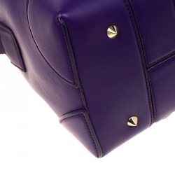 Givenchy Purple Leather Mini Lucrezia Duffel Bag