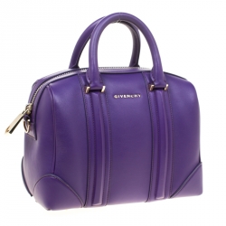 Givenchy Purple Leather Mini Lucrezia Duffel Bag