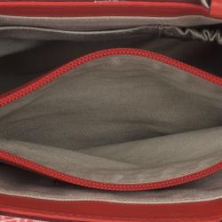 مملوكة مسبقًا Givenchy Red Canvas Monogram and Leather Satchel 