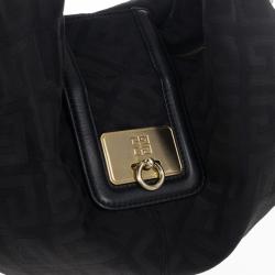 Pre Owned Givenchy Monogram Canvas Logo Hobo