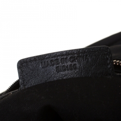 Pre Owned Givenchy Black Nylon and Leather Studded Hobo