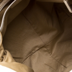 Pre Owned حقيبة جيفنشي جلد لامع منقوش بيضاء