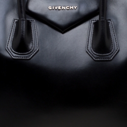 Givenchy Black Leather Antigona Top Handle Bag
