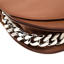 Pre Owned Givenchy Brown Leather Mini Infinity Saddle Bag