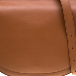 Pre Owned Givenchy Brown Leather Mini Infinity Saddle Bag