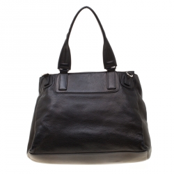 Givenchy Black Leather Pandora Flap Top Handle Bag