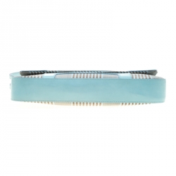 Givenchy Powder Blue Stripped Canvas and Leather Shoulder Bag
