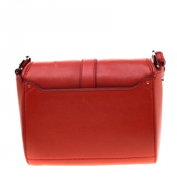 مملوكة مسبقًا Givenchy Red Leather Small Obsedia Crossbody Bag