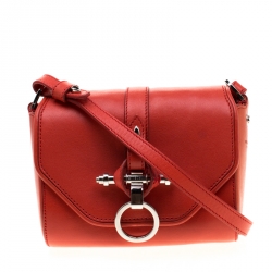مملوكة مسبقًا Givenchy Red Leather Small Obsedia Crossbody Bag