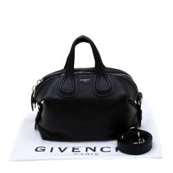 Pre Owned Givenchy Black Leather Small Nightingale Satchel