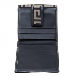 مملوكة مسبقًا Givenchy Beige/Black Canvas Compact Wallet