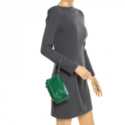 Pre Owned حقيبة صغيرة جيفنشي حمالة معصم باندورا جلد خضراء