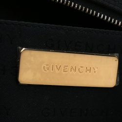 Pre Owned Givenchy Black Signature Canvas Shoulder Bag