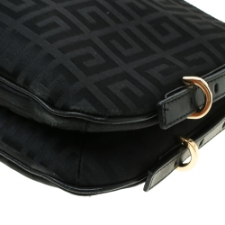 Pre Owned Givenchy Black Signature Canvas Shoulder Bag
