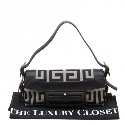 مملوكة مسبقًا Givenchy Black Canvas and Leather Shoulder Bag