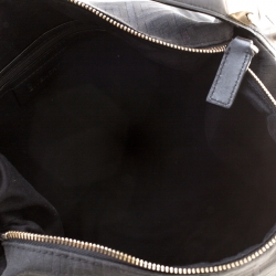 Pre Owned Givenchy Black Monogram Canvas and Leather Large Hobo