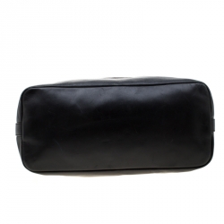 Pre Owned Givenchy Black Monogram Canvas and Leather Large Hobo