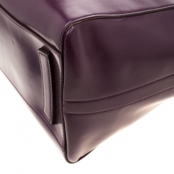 Pre Owned حقيبة جيفنشي يد علوية انتيغونا جلد بنفسجية