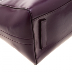 Pre Owned حقيبة جيفنشي يد علوية انتيغونا جلد بنفسجية