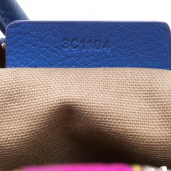 Pre Owned حقيبة جيفنشي يد علوية انتيغونا ميني جلد زرقاء