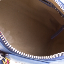 Pre Owned حقيبة جيفنشي يد علوية انتيغونا ميني جلد زرقاء