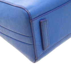 Pre Owned حقيبة جيفنشي يد علوية انتيغونا ميني جلد زرقاء