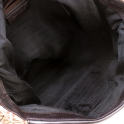 Givenchy Brown Canvas and Leather Top Handle Bag