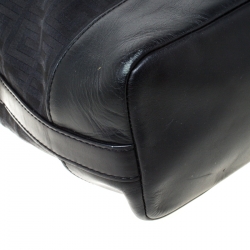 Pre Owned Givenchy Black Monogram Canvas and Leather Hobo