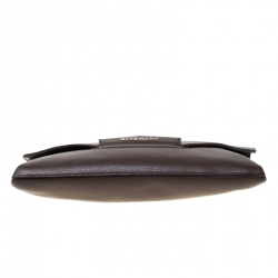 Pre Owned حقيبة كلتش جيفنشي أنتيغونا أنفيلوب جلد بنية متوسطة