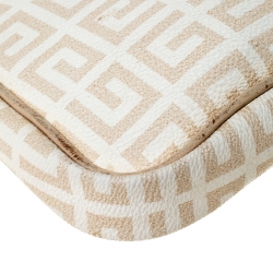 Pre Owned Givenchy Beige Monogram Coated Canvas and Leather Baguette