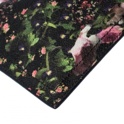 Pre Owned Givenchy Multicolor Floral Print Coated Canvas Antigona Clutch