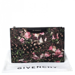 Pre Owned Givenchy Multicolor Floral Print Coated Canvas Antigona Clutch